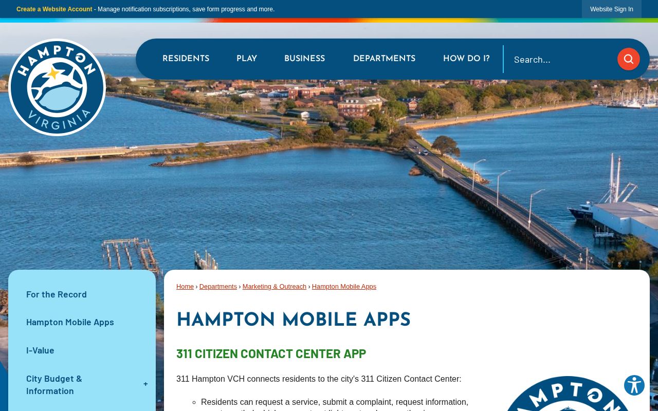 Hampton Police official app and arrest-record alert information